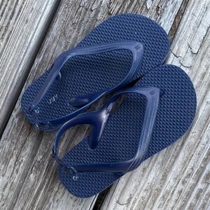 Navy Blue Flip Flops